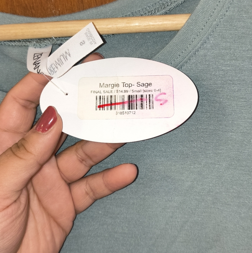Zenana Premium Sky Blue Long Sleeve Top - Picture 4 of 4